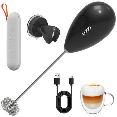 jakość  Suction Cup Wall Mount Electric Milk Frother Uses Safe Lithium Battery fabryka